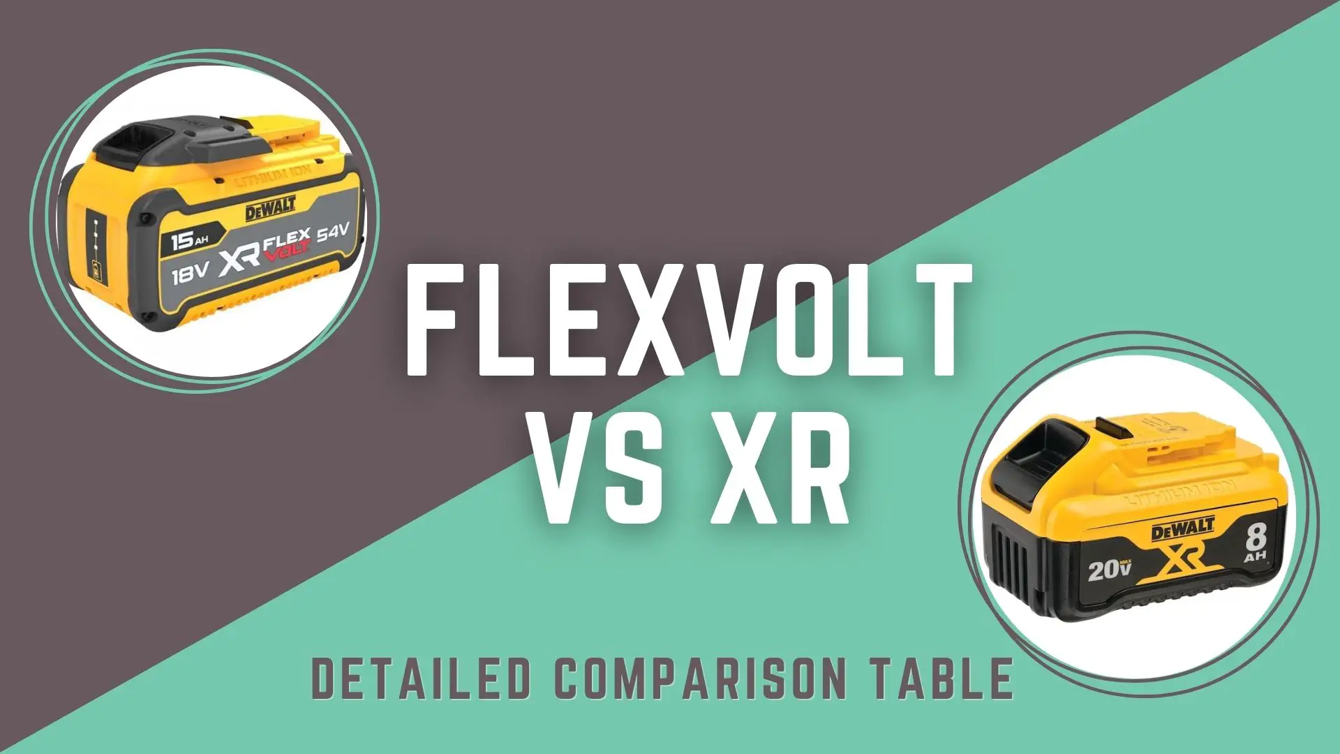 dewalt flexvolt vs xr