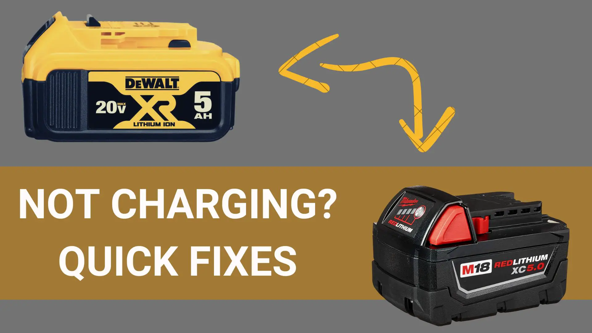 dewalt battery not charging
