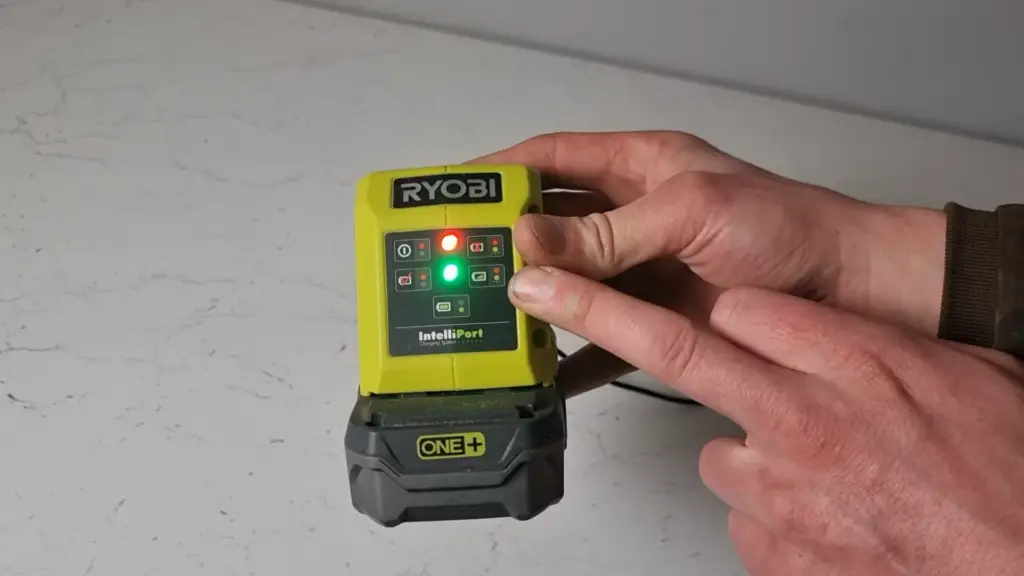 Ryobi Battery Charger Indicator Lights