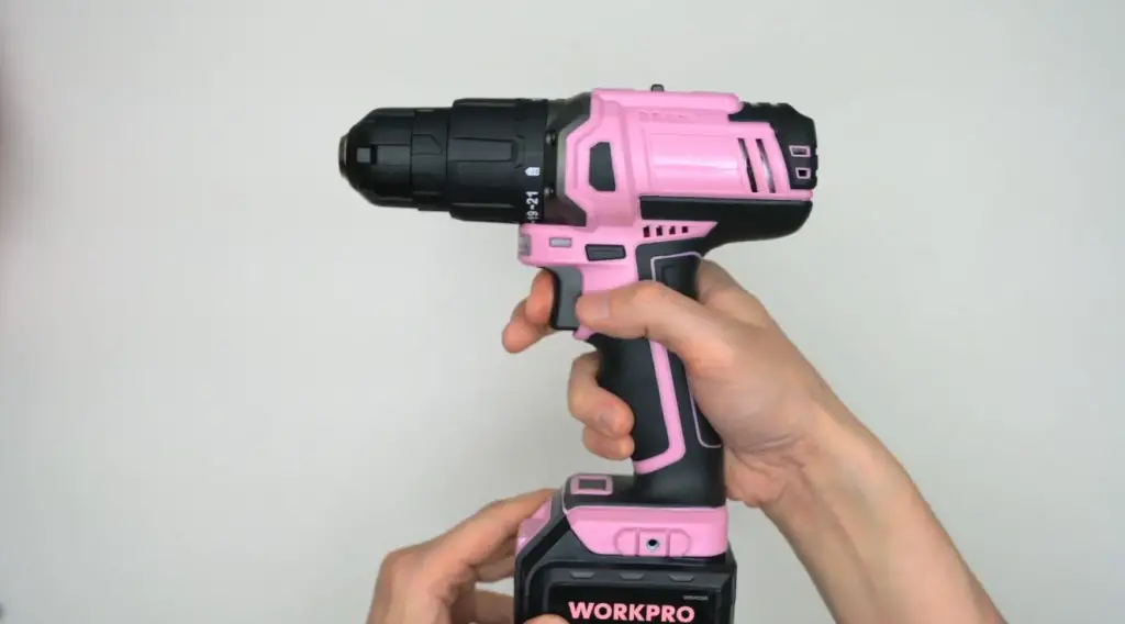 WORKPRO 20v Pink Cordless Drill
